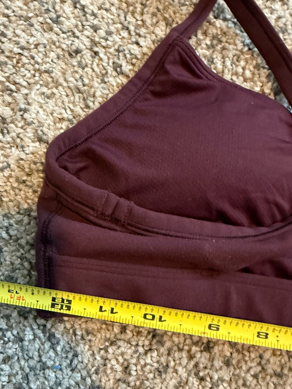 Athleta Maroon Sports Bra & Leggings Set - Picture 5 of 13